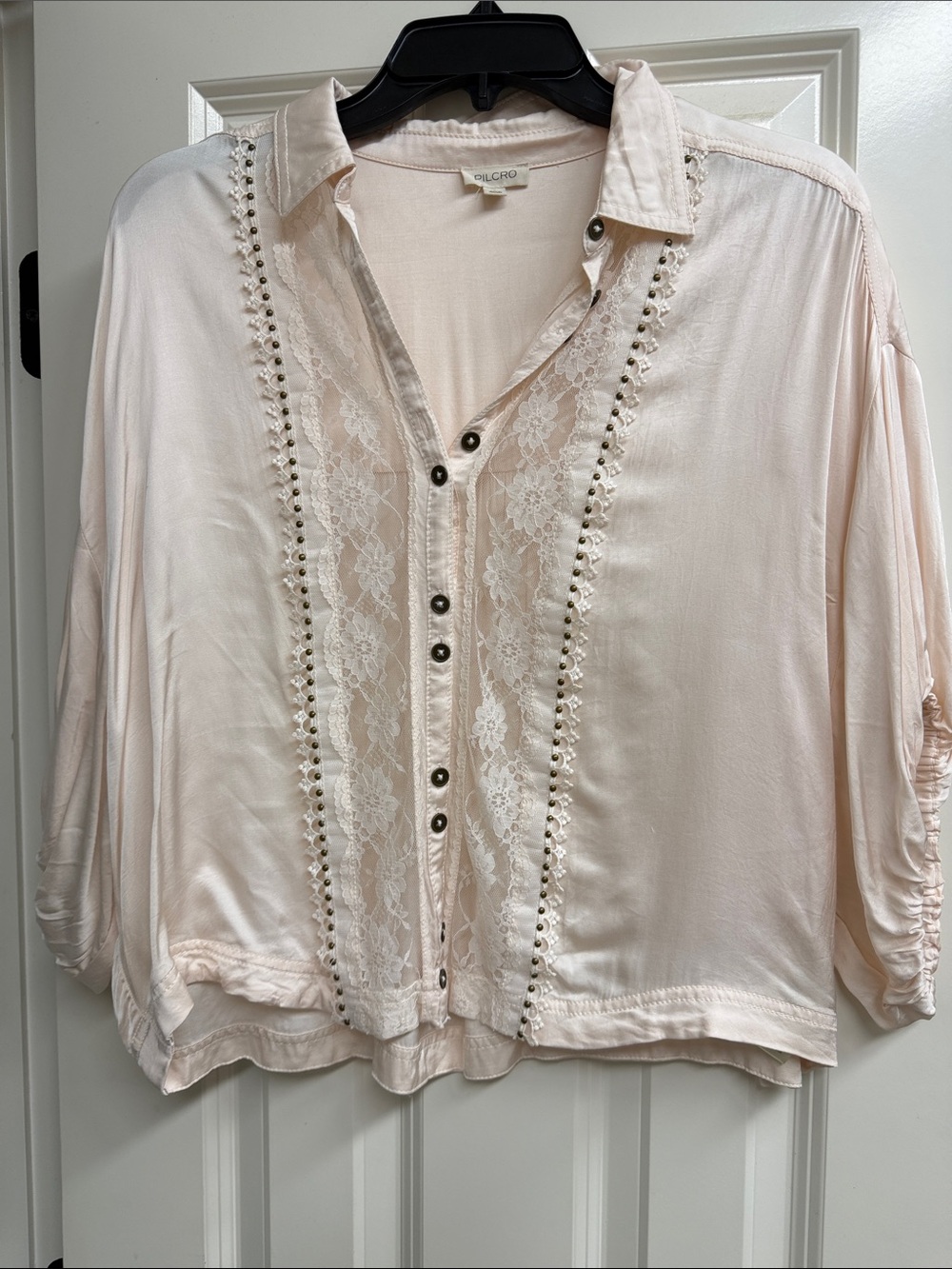 Anthropologie Quincy Lace Blouse in Champagne Worn Once!